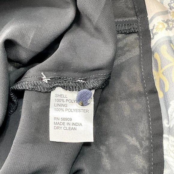 Antonio Melani Dress Women 8 Floral Lined Buttons Semi Sheer Long Sleeves Flowy‎ - Picture 8 of 11